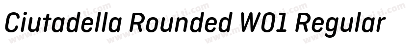 Ciutadella Rounded W01 Regular字体转换